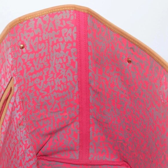 LOUIS VUITTON Monogram Graffiti Neverfull GM Bag Fuchsia M93701 LV Auth 136298V - Picture 13 of 16